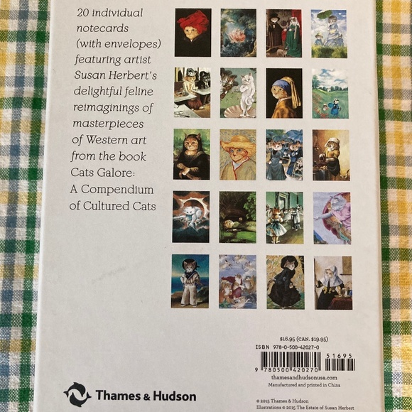 Cats in Art - Boxed Set of 20 Notecards - Picture 2 of 3